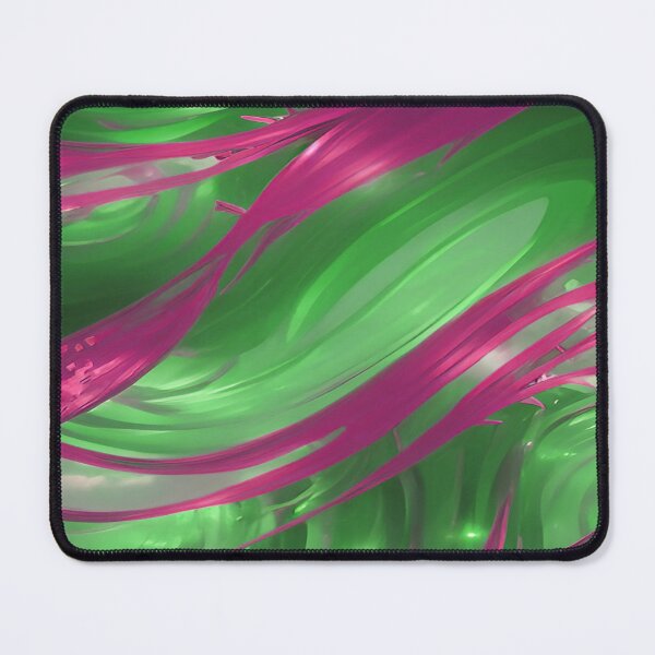 Item preview, Swirls of Pink and Green Abstract Christmas Green designed and sold by deniselynnimage.