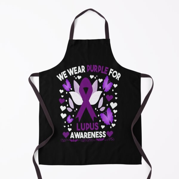 Item preview, we Wear Purple For Lupus Awareness Purple Ribbon designed and sold by moloudesign.