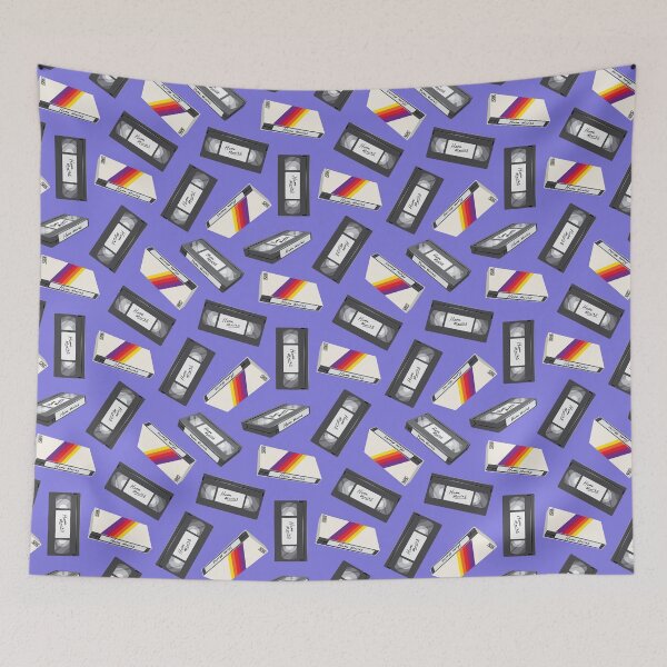 Item preview, retro vhs tapes - purple designed and sold by littlearrow.