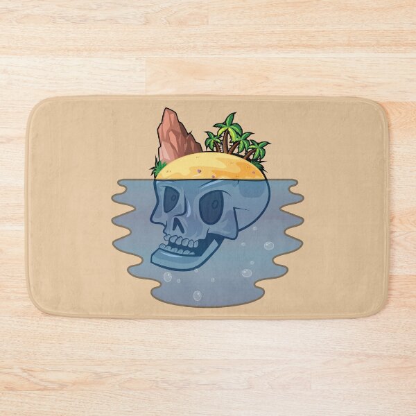 Item preview, Beach island skull under water  designed and sold by Donutlovers.