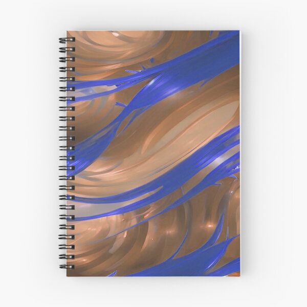 Item preview, Swirls of Orange and Blue Abstract designed and sold by deniselynnimage.