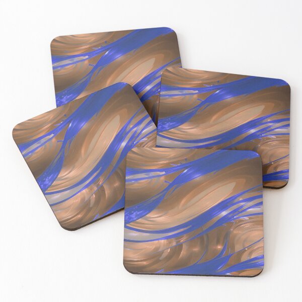 Item preview, Swirls of Orange and Blue Abstract designed and sold by deniselynnimage.
