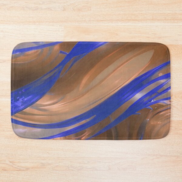 Item preview, Swirls of Orange and Blue Abstract designed and sold by deniselynnimage.
