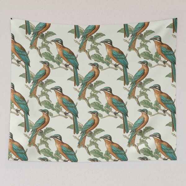 Item preview, Motmot Birds Pattern designed and sold by Sturdust.