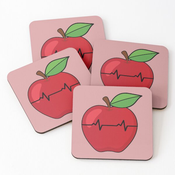 Item preview, Apple fruit heartbeat line rate  designed and sold by Donutlovers.