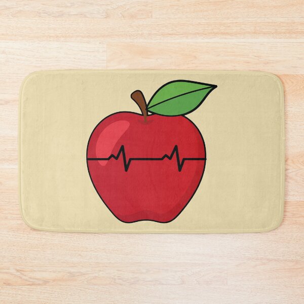 Item preview, Apple fruit heartbeat line rate  designed and sold by Donutlovers.