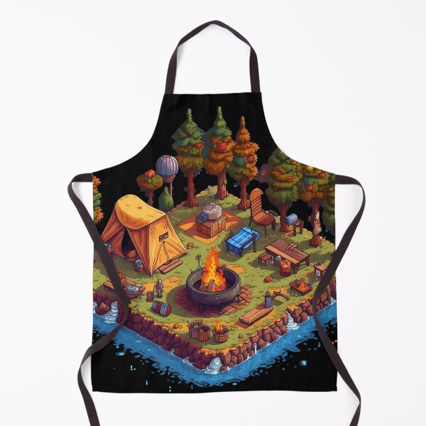 Item preview, Island Camp Site Pixel Art  designed and sold by WallGarden.