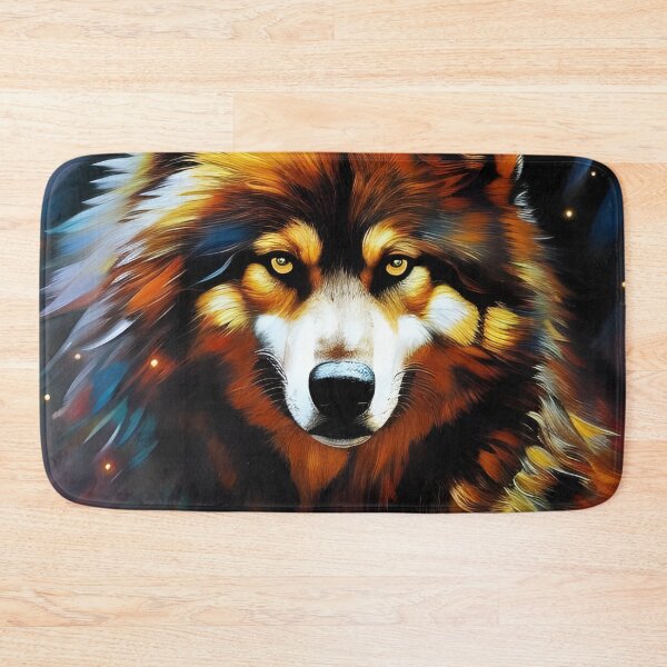 Item preview, Grunge Wolf, impasto, AI Generated Art designed and sold by ACC .