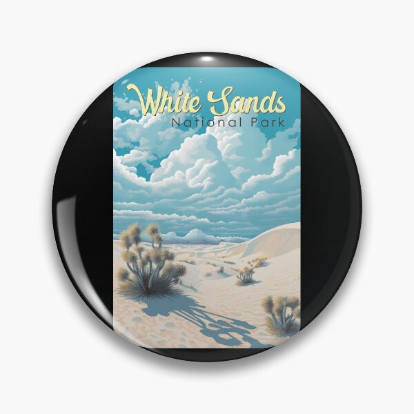 Item preview, White Sands National Park Travel Art Vintage designed and sold by KrisSidDesigns.