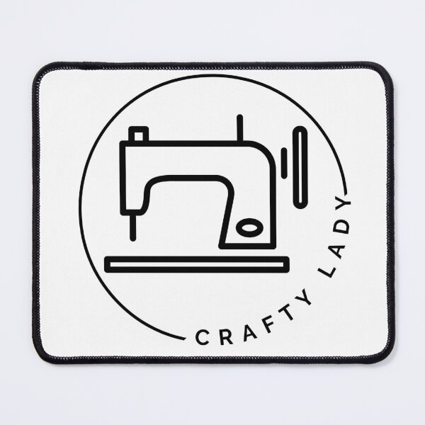 Artikelvorschau, Crafty Lady Nähmaschinendesign entworfen und verkauft von PaperViewStore.