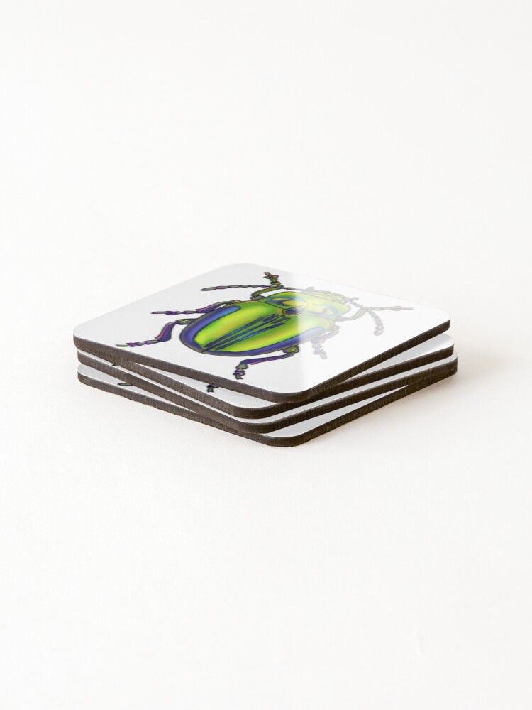 Thumbnail 4 of 5, Coasters (Set of 4), Beetletime designed and sold by Rabbittooth.