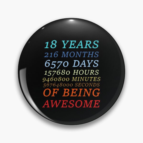 Item preview, 18th Birthday | saying designed and sold by Samotivation.