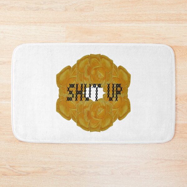 Item preview, Shut up yellow rose bloom cross stich quotes  designed and sold by JewelsNova.