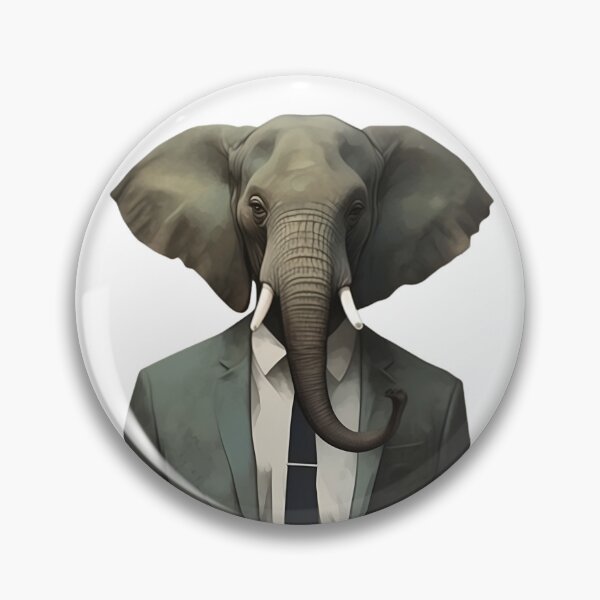 Item preview, Elephant in Suit designed and sold by PixlMasterpiece.