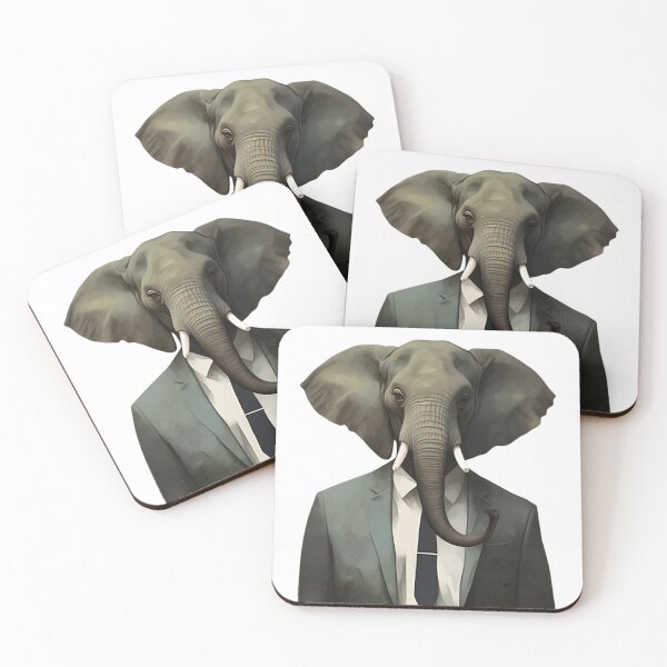 Item preview, Elephant in Suit designed and sold by PixlMasterpiece.