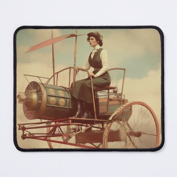 Item preview, Miss Fabulous and her Flying Machine Digital Design designed and sold by zolarche.