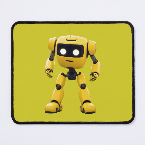 Item preview, Yellow Robot - Inspirational Robot Art & Design on Redbubble designed and sold by Mementium.