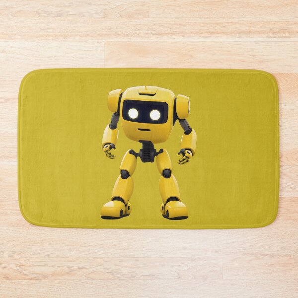 Item preview, Yellow Robot - Inspirational Robot Art & Design on Redbubble designed and sold by Mementium.