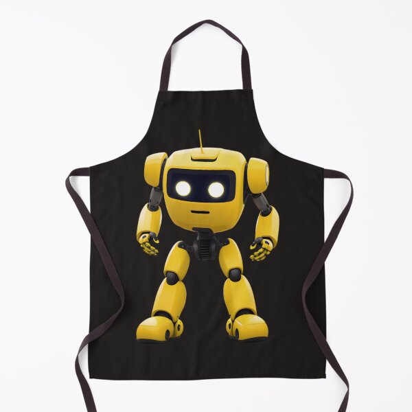 Item preview, Yellow Robot - Inspirational Robot Art & Design on Redbubble designed and sold by Mementium.