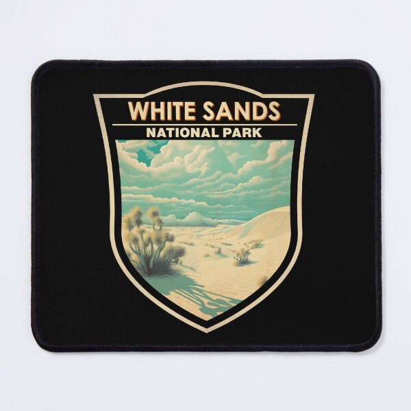 Item preview, White Sands National Park Travel Art Badge designed and sold by KrisSidDesigns.