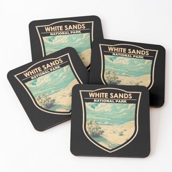 Item preview, White Sands National Park Travel Art Badge designed and sold by KrisSidDesigns.