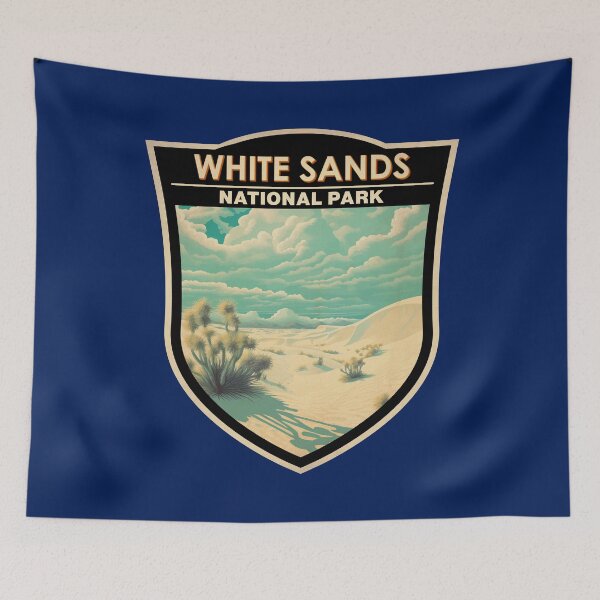 Item preview, White Sands National Park Travel Art Badge designed and sold by KrisSidDesigns.