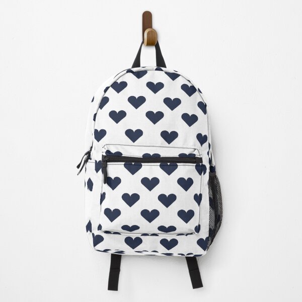 Item preview, Small NAVY BLUE & WHITE LOVE HEARTS designed and sold by RachelMacht.