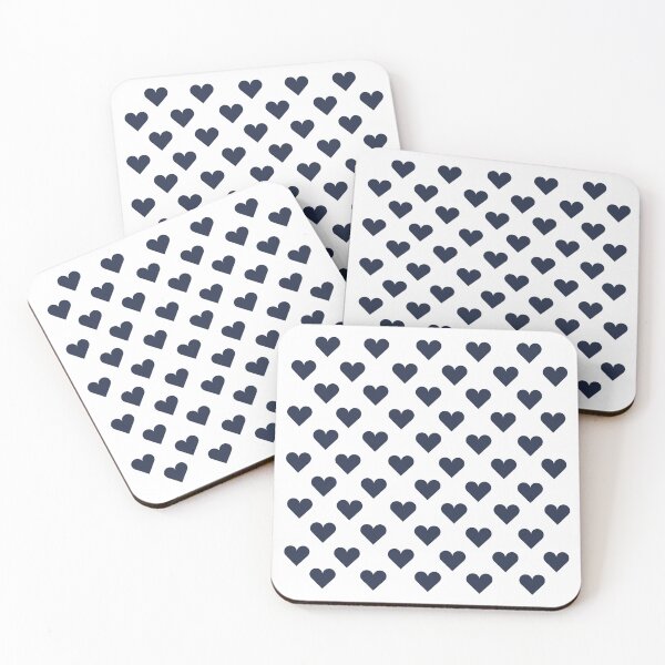Item preview, Small NAVY BLUE & WHITE LOVE HEARTS designed and sold by RachelMacht.