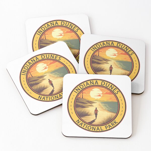 Item preview, Indiana Dunes National Park Illustration Travel Art designed and sold by KrisSidDesigns.