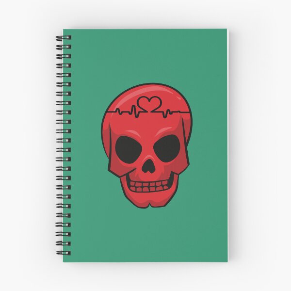 Item preview, Heartbeat line rate on a skull  designed and sold by Donutlovers.