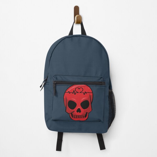 Item preview, Heartbeat line rate on a skull designed and sold by Donutlovers.