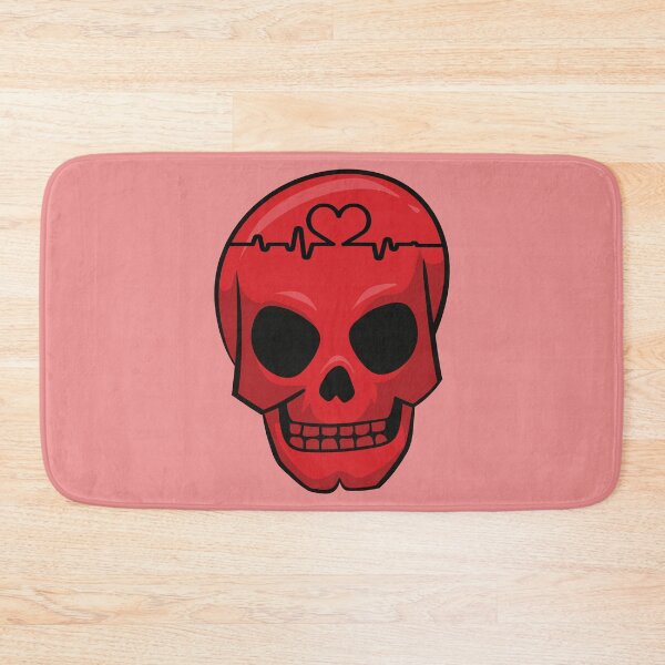 Item preview, Heartbeat line rate on a skull  designed and sold by Donutlovers.
