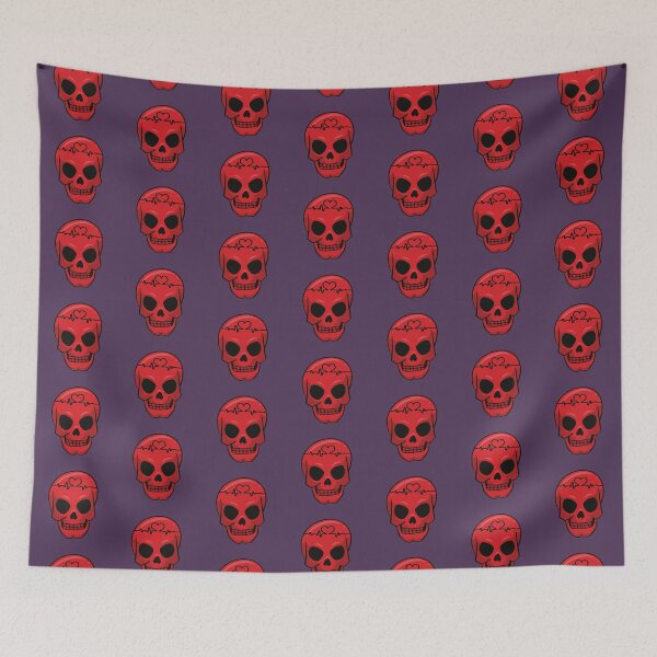 Item preview, Heartbeat line rate on a skull  designed and sold by Donutlovers.