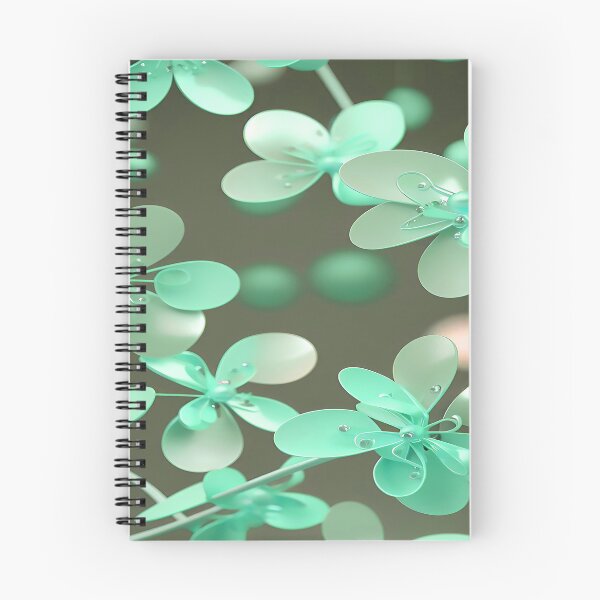 Item preview, Bright Mint Green Flowers with Pearls designed and sold by deniselynnimage.