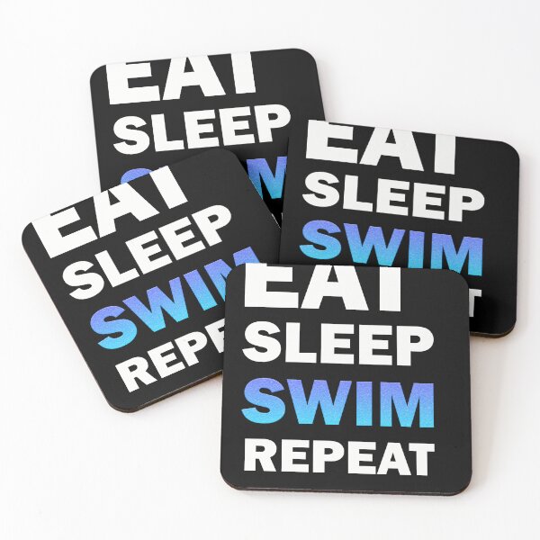 Item preview, eat sleep swim repeat designed and sold by Yaa2.