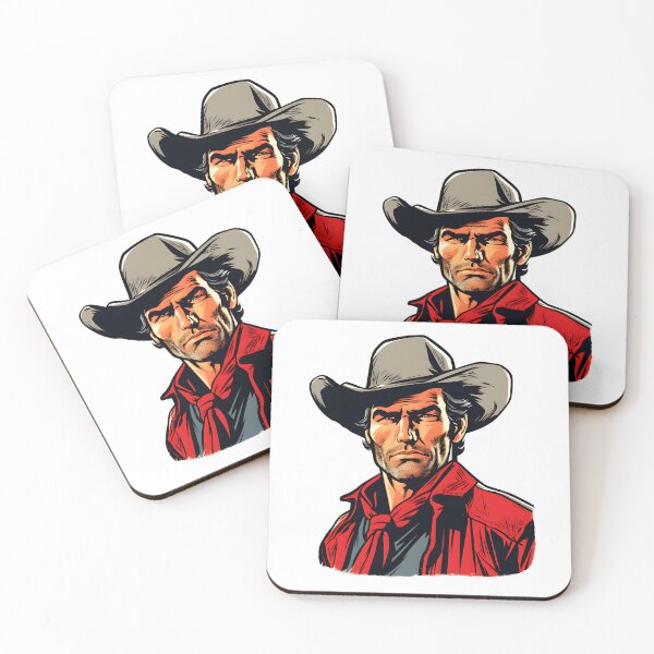 Item preview, Serious Cowboy - Brave and Resolute Sticker designed and sold by UrsaStick.