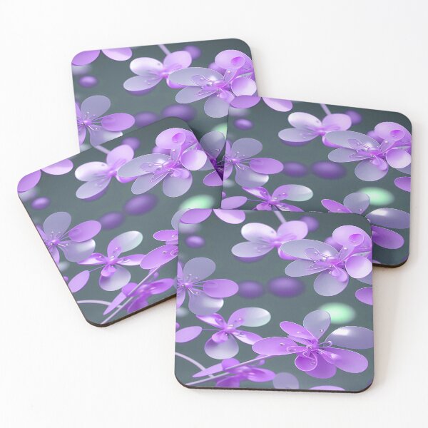 Item preview, Lavender Purple Flowers with Pearls designed and sold by deniselynnimage.