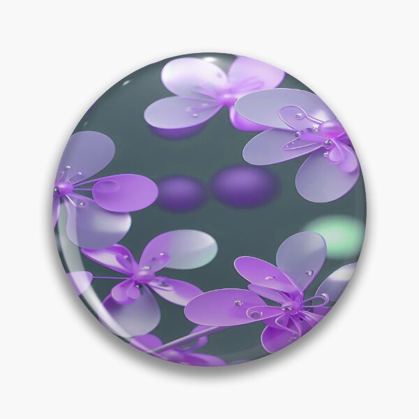 Item preview, Lavender Purple Flowers with Pearls designed and sold by deniselynnimage.