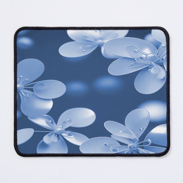 Item preview, Sepia Blue Flowers with Pearls designed and sold by deniselynnimage.