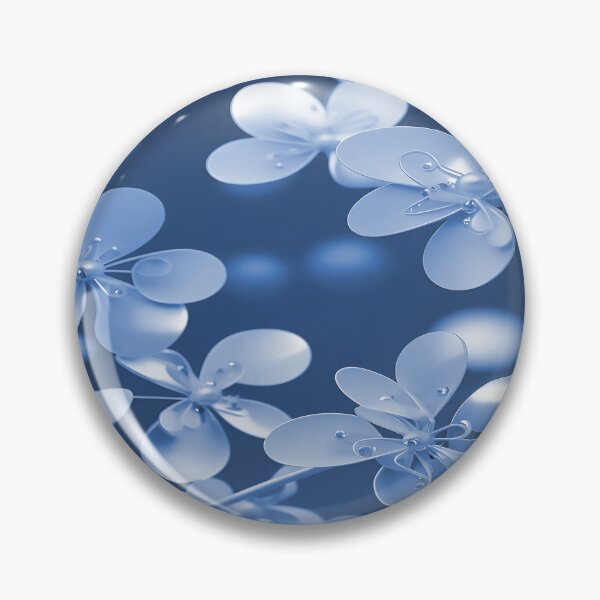 Item preview, Sepia Blue Flowers with Pearls designed and sold by deniselynnimage.
