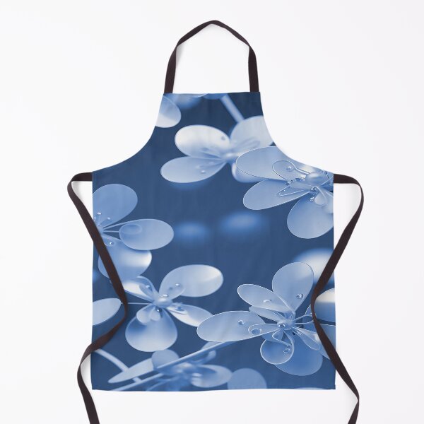 Item preview, Sepia Blue Flowers with Pearls designed and sold by deniselynnimage.