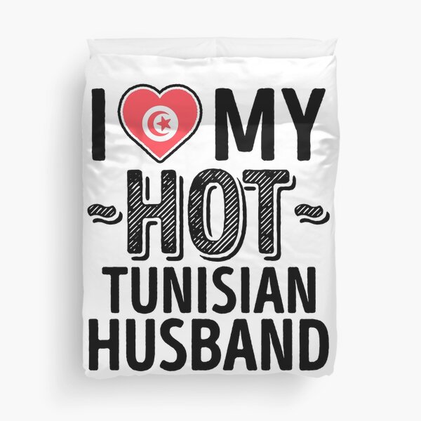 Housse De Couette J Aime Ma Femme Tunisienne Chaude Tunisie Mignonne Couple Romantique T Shirts Et Autocollants D Amour Par Airinmyheart Redbubble