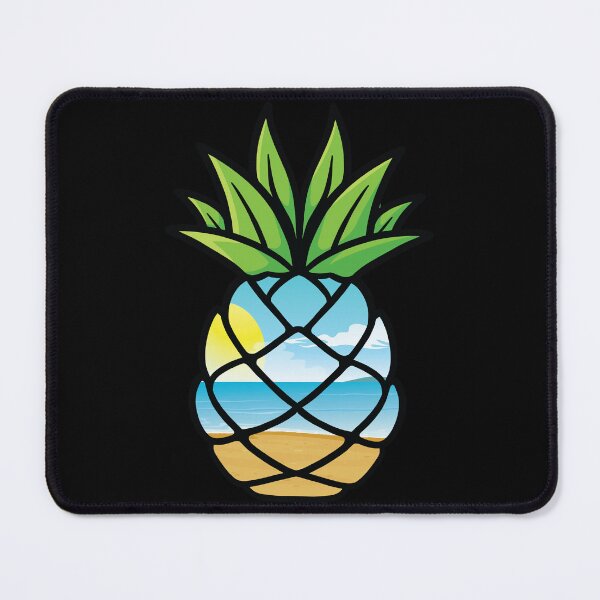 Item preview, Tropical pineapple fruit in summer beach sea designed and sold by Donutlovers.