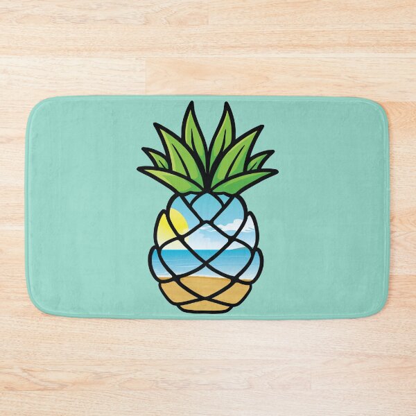 Item preview, Tropical pineapple fruit in summer beach sea  designed and sold by Donutlovers.