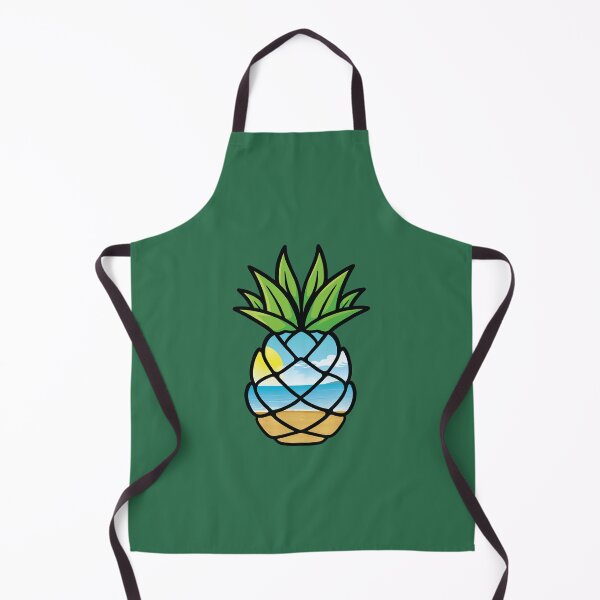 Item preview, Tropical pineapple fruit in summer beach sea designed and sold by Donutlovers.