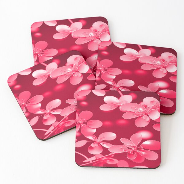 Item preview, Sepia Red Flowers with Pearls Christmas Red designed and sold by deniselynnimage.