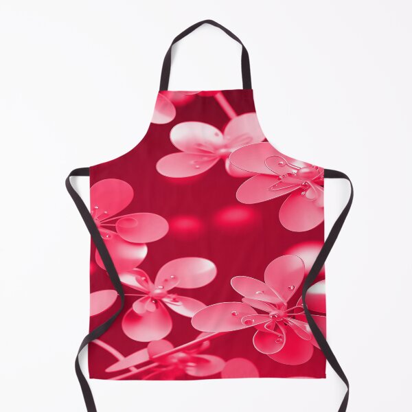 Item preview, Sepia Red Flowers with Pearls Christmas Red designed and sold by deniselynnimage.