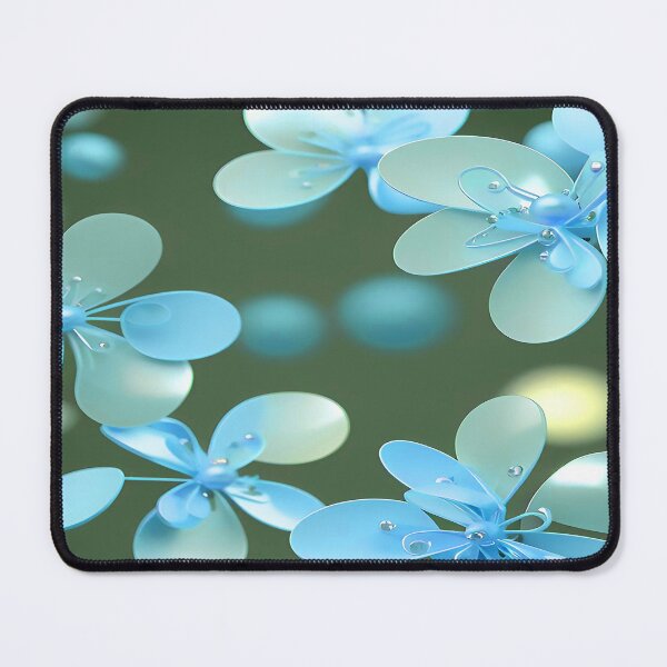 Item preview, Sky Blue Flowers with Pearls designed and sold by deniselynnimage.