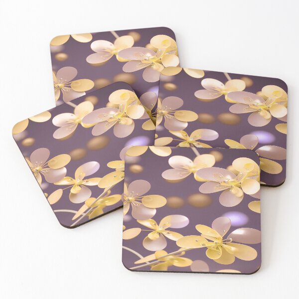 Item preview, Yellow Flowers with Pearls designed and sold by deniselynnimage.