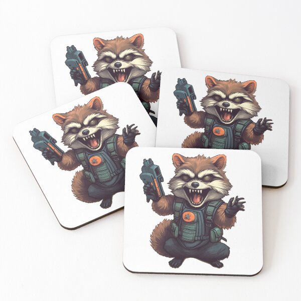 Item preview, Crazy Galactic Racoon Scientist With a Space Glock designed and sold by NapNapSleeper.